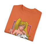 Anime-Inspired Unisex Garment-Dyed T-Shirt - Playful Manga Design
