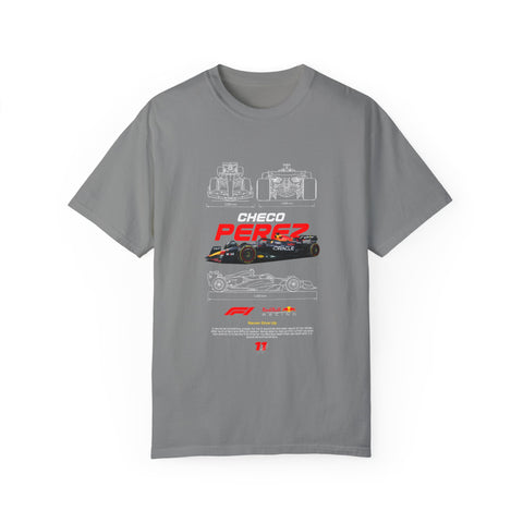 Checo Pérez Unisex Garment-Dyed T-Shirt - Formula 1 Racing Tee