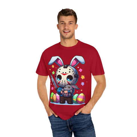 Cute Bunny Horror Unisex T-Shirt - Perfect for Easter Celebrations