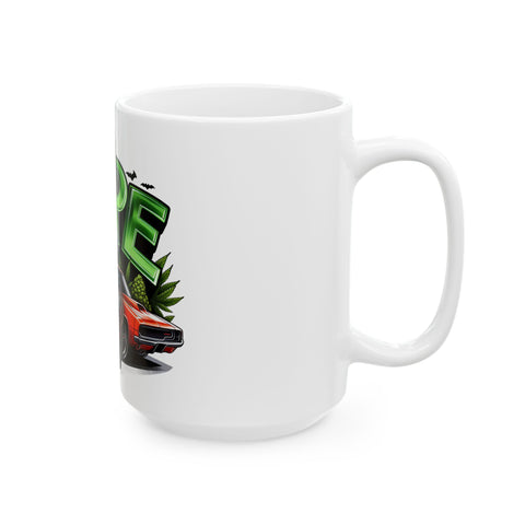 Dope Bunny Ceramic Mug - Cool Tattoo Design - Perfect for Coffee Lovers