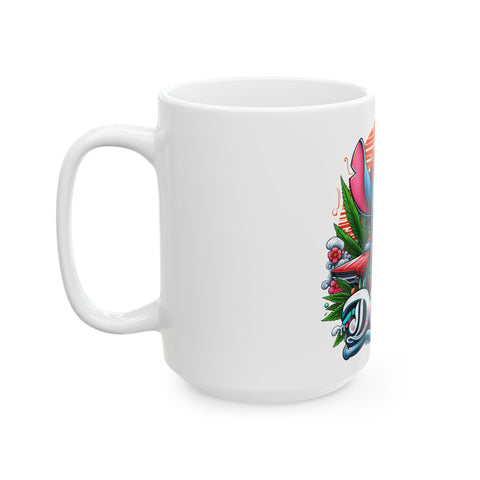 Cool Dope Character Ceramic Mug - Perfect Gift for Stoners & Cartoon Fans