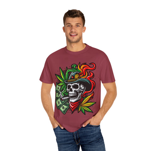 Skull & Smoke T-Shirt | Cool Unisex Graphic Tee for Music Lovers, Festival Wear, Street Style, Gift Idea, Vibrant Design