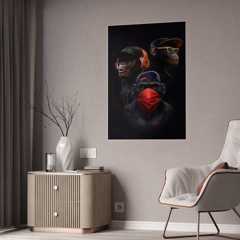 Urban Jungle Gloss Posters – Modern Artwork for Trendy Spaces