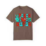 Peace Love Nurse Unisex Garment-Dyed T-Shirt