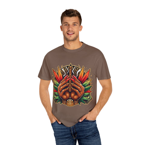 Bohemian Hand-Drawn T-Shirt for Nature Lovers
