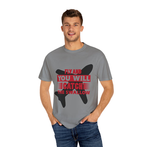 Catch the Swallow T-Shirt - Unisex Garment-Dyed Tee for Adventurers