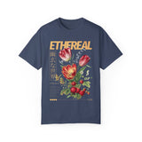Ethereal Floral Unisex Garment-Dyed T-Shirt
