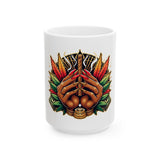 Artistic Ceramic Mug with Bold Graphic Design - Perfect Gift for Art Lovers