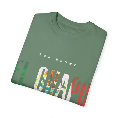 Unisex Garment-Dyed T-Shirt with 'EL CHAPU' Design - Casual Vibe, Perfect for Everyday Wear
